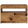 Mueble TV luces LED madera ingeniería envejecida 60x35x40 cm de , Muebles TV - Ref: Foro24-856309, Precio: 52,48 €, Descuento: %