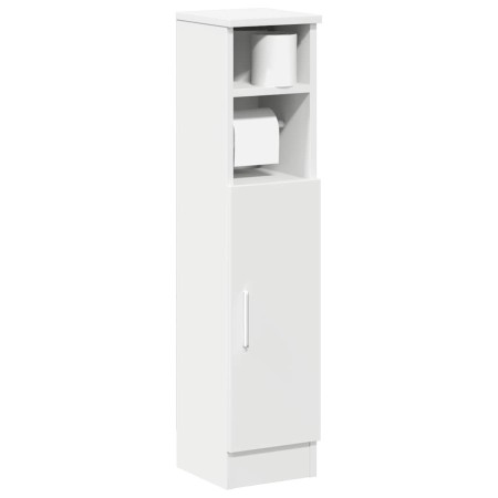 Mueble de baño con portarrollos blanco 20,5x22x90 cm de , Muebles de baño - Ref: Foro24-858497, Precio: 37,38 €, Descuento: %