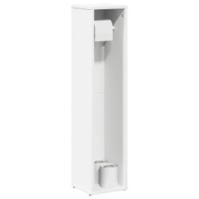 Mueble de baño con portarrollos blanco 20,5x20x90 cm de , Muebles de baño - Ref: Foro24-858506, Precio: 24,70 €, Descuento: %