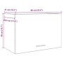 Armario colgante contrachapada gris hormigón 60x31x40 cm de , Armarios de cocina - Ref: Foro24-856115, Precio: 45,13 €, Descu...