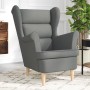 Sillón de tela gris oscuro 74x84x100 cm de , Sillones - Ref: Foro24-4016896, Precio: 178,63 €, Descuento: %