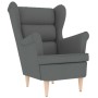 Sillón de tela gris oscuro 74x84x100 cm de , Sillones - Ref: Foro24-4016896, Precio: 178,63 €, Descuento: %