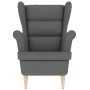 Sillón de tela gris oscuro 74x84x100 cm de , Sillones - Ref: Foro24-4016896, Precio: 178,63 €, Descuento: %