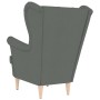 Sillón de tela gris oscuro 74x84x100 cm de , Sillones - Ref: Foro24-4016896, Precio: 178,63 €, Descuento: %