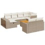 Set de sofás de jardín 11pzas con cojines ratán sintético beige de , Conjuntos de jardín - Ref: Foro24-3326082, Precio: 673,5...