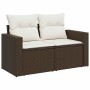 Set de sofás de jardín 11 pzas cojines ratán sintético marrón de , Conjuntos de jardín - Ref: Foro24-3326077, Precio: 633,19 ...