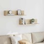 Estantes pared 2 uds madera roble Sonoma 75x16,5x16,5 cm de , Estantes y estanterías - Ref: Foro24-860033, Precio: 37,90 €, D...