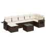 Set sofás de jardín 8 piezas y cojines ratán sintético marrón de , Conjuntos de jardín - Ref: Foro24-3325519, Precio: 527,34 ...