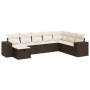 Set sofás de jardín 8 piezas y cojines ratán sintético marrón de , Conjuntos de jardín - Ref: Foro24-3325739, Precio: 515,46 ...