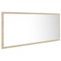 Espejo de baño LED acrílico color roble Sonoma 100x8,5x37 cm de vidaXL, Tocadores de baño - Ref: Foro24-804943, Precio: 55,61...