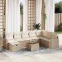 Set de sofás de jardín con cojines 9 pzas ratán sintético beige de , Conjuntos de jardín - Ref: Foro24-3325803, Precio: 601,4...