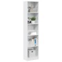 Estantería madera de ingeniería blanco brillo 40x24x176 cm de , Librerías y estanterías - Ref: Foro24-858305, Precio: 71,51 €...