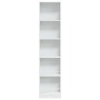 Estantería madera de ingeniería blanco brillo 40x24x176 cm de , Librerías y estanterías - Ref: Foro24-858305, Precio: 71,51 €...