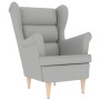 Sillón de tela gris nube 74x84x100 cm de , Sillones - Ref: Foro24-4016905, Precio: 221,04 €, Descuento: %