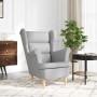 Sillón de tela gris nube 74x84x100 cm de , Sillones - Ref: Foro24-4016905, Precio: 221,04 €, Descuento: %