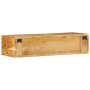Mueble de TV de pared madera maciza de acacia 80x30x19 cm de , Almacenamiento para CD y DVD - Ref: Foro24-4017478, Precio: 66...