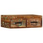 Mueble de TV de pared madera maciza reciclada 60x30x19 cm de , Almacenamiento para CD y DVD - Ref: Foro24-4017459, Precio: 76...