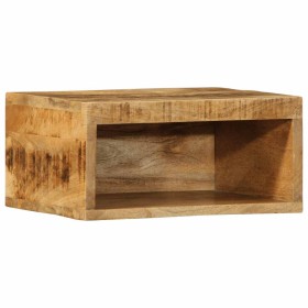 Mueble de TV de pared madera maciza de mango rugosa 40x30x19 cm de , Almacenamiento para CD y DVD - Ref: Foro24-4017467, Prec...