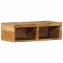 Mueble de TV de pared madera maciza de mango rugosa 60x30x19 cm de , Almacenamiento para CD y DVD - Ref: Foro24-4017473, Prec...