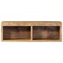 Mueble de TV de pared madera maciza de mango rugosa 60x30x19 cm de , Almacenamiento para CD y DVD - Ref: Foro24-4017473, Prec...