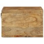 Mueble de TV de pared madera maciza de mango rugosa 60x30x19 cm de , Almacenamiento para CD y DVD - Ref: Foro24-4017473, Prec...