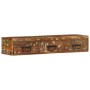Mueble de TV de pared madera maciza reciclada 100x30x19 cm de , Almacenamiento para CD y DVD - Ref: Foro24-4017465, Precio: 1...
