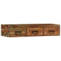 Mueble de TV de pared madera maciza reciclada 100x30x19 cm de , Almacenamiento para CD y DVD - Ref: Foro24-4017465, Precio: 1...