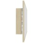 Espejo de baño LED acrílico color roble Sonoma 100x8,5x37 cm de vidaXL, Tocadores de baño - Ref: Foro24-804943, Precio: 55,61...