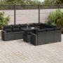 Set de sofás de jardín 11 pzas y cojines ratán sintético negro de , Conjuntos de jardín - Ref: Foro24-3326386, Precio: 776,75...