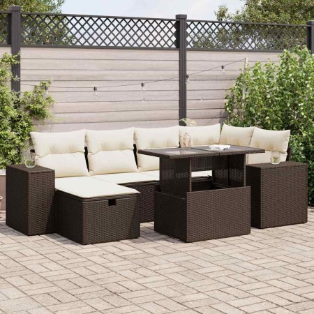 Set sofás de jardín 8 piezas y cojines ratán sintético marrón de , Conjuntos de jardín - Ref: Foro24-3327943, Precio: 521,49 ...