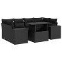 Set de sofás de jardín 7 pzas con cojines ratán sintético negro de , Conjuntos de jardín - Ref: Foro24-3326746, Precio: 552,7...
