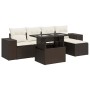 Set sofás de jardín 6 piezas y cojines ratán sintético marrón de , Conjuntos de jardín - Ref: Foro24-3326784, Precio: 431,75 ...