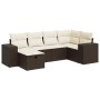 Set sofás de jardín 6 piezas y cojines ratán sintético marrón de , Conjuntos de jardín - Ref: Foro24-3325689, Precio: 419,54 ...