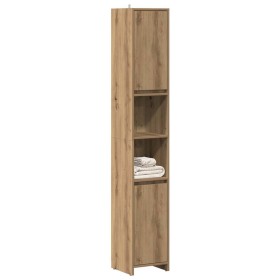 Armario de baño madera ingeniería roble artisan 30x30x183,5 cm de , Muebles de baño - Ref: Foro24-856065, Precio: 103,27 €, D...