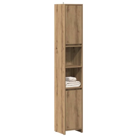 Armario de baño madera ingeniería roble artisan 30x30x183,5 cm de , Muebles de baño - Ref: Foro24-856065, Precio: 103,27 €, D...