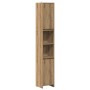 Armario de baño madera ingeniería roble artisan 30x30x183,5 cm de , Muebles de baño - Ref: Foro24-856065, Precio: 103,27 €, D...