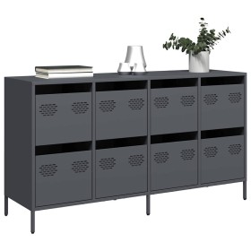 Aparador de acero laminado en frío antracita 135x39x73,5 cm de , Aparadores - Ref: Foro24-3307169, Precio: 224,83 €, Descuent...