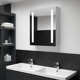 Mueble de baño con espejo LED 50x13x70 cm de vidaXL, Tocadores de baño - Ref: Foro24-285117, Precio: 104,87 €, Descuento: %