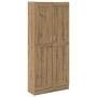 Aparador alto madera ingeniería roble artisan 82,5x30,5x185 cm de , Librerías y estanterías - Ref: Foro24-3318717, Precio: 17...