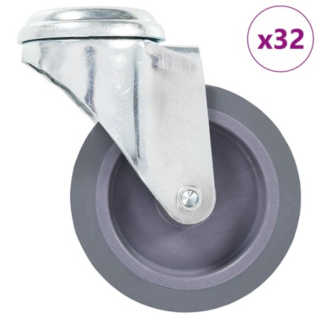 Ruedas giratorias con agujero pasador 32 unidades 75 mm de , Manipulación de materiales - Ref: Foro24-277855, Precio: 147,06 ...