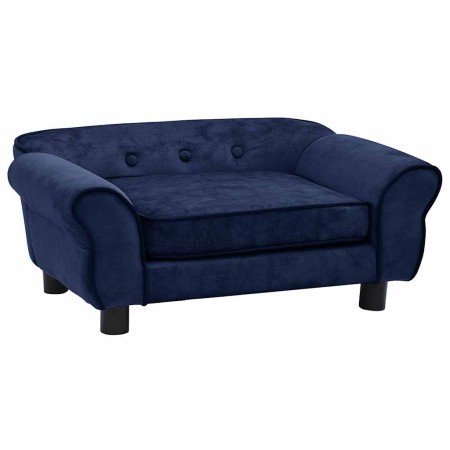 Sofá para perros felpa azul 72x45x30 cm de , Camas para perros - Ref: Foro24-171040, Precio: 96,79 €, Descuento: %