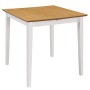 Mesa de comedor extensible MDF blanca (80-120)x80x74 cm en Mesas de comedor | Comprar online en Foru.es