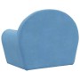 Sofá para niños felpa suave azul de , Mobiliario para bebés y niños pequeños - Ref: Foro24-356984, Precio: 42,35 €, Descuento: %