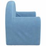Sofá para niños de 2 plazas de felpa suave azul de , Mobiliario para bebés y niños pequeños - Ref: Foro24-356990, Precio: 46,...