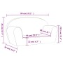 Sofá para niños de 2 plazas de felpa suave azul de , Mobiliario para bebés y niños pequeños - Ref: Foro24-356990, Precio: 46,...