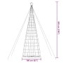 Árbol de Navidad LED 1534 LEDs blanco cálido 503 cm de , Arboles de navidad - Ref: Foro24-4016456, Precio: 137,17 €, Descuent...