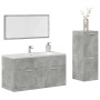Set muebles de baño 2 piezas madera contrachapada gris hormigón de , Muebles de baño - Ref: Foro24-3324872, Precio: 112,76 €,...