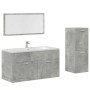 Set muebles de baño 2 piezas madera contrachapada gris hormigón de , Muebles de baño - Ref: Foro24-3324872, Precio: 112,76 €,...