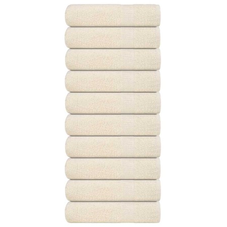 Toallas de Mano 10 piezas Crema 50x100 cm 360 g/m² 100% Algodón de , Toallas - Ref: Foro24-137000, Precio: 53,25 €, Descuento: %