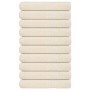 Toallas de sauna 10 uds 100% algodón crema 80x200 cm 360 gsm de , Toallas - Ref: Foro24-137009, Precio: 110,72 €, Descuento: %